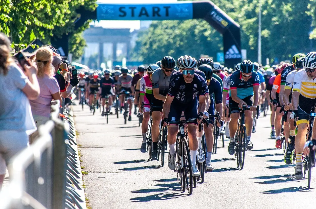 Cyklister ved start
